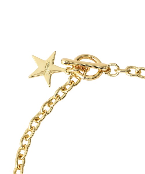 X-girl（エックスガール）の「XG STAR LOGO 2WAY NECKLACE（ネックレス・レディース・シルバー/ゴールド・ONE SIZE）」の5枚目の写真