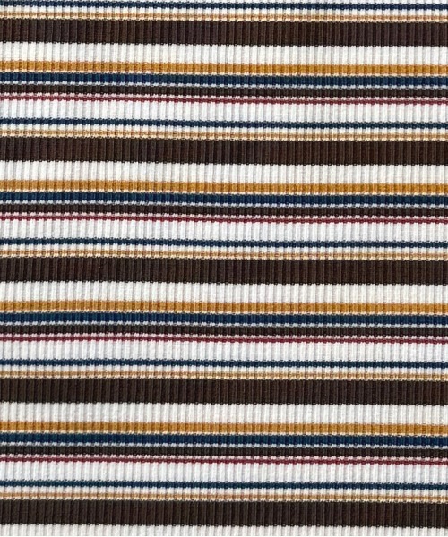 kutir（クティール）の「マルチボーダーメロータンクトップ（タンクトップ・レディース・ネイビー/レッド/ブラウン・FREE）」の11枚目の写真