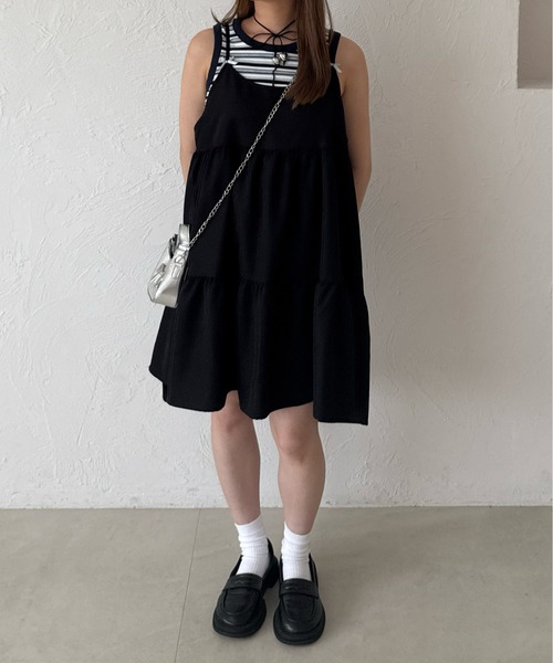 kutir（クティール）の「マルチボーダーメロータンクトップ（タンクトップ・レディース・ネイビー/レッド/ブラウン・FREE）」の14枚目の写真