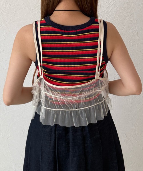 kutir（クティール）の「マルチボーダーメロータンクトップ（タンクトップ・レディース・ネイビー/レッド/ブラウン・FREE）」の19枚目の写真