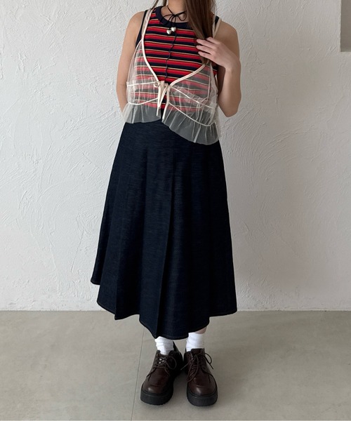 kutir（クティール）の「マルチボーダーメロータンクトップ（タンクトップ・レディース・ネイビー/レッド/ブラウン・FREE）」の20枚目の写真