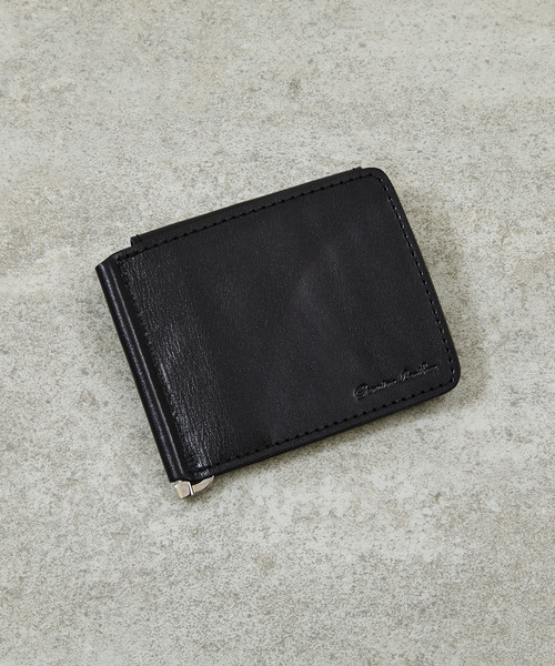 美品 20/80 レザー マネークリップ 折り財布 ブラック 栃木レザー 20/80 トゥエンティーエイティー / TOCHIGI LEATHER CLIP WALLET
