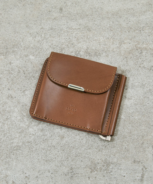 美品 20/80 レザー マネークリップ 折り財布 ブラック 栃木レザー 20/80 トゥエンティーエイティー / TOCHIGI LEATHER CLIP WALLET