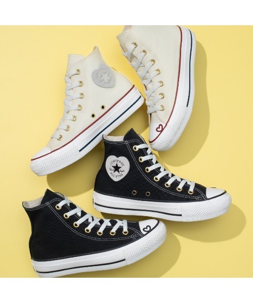 CONVERSE ALL STAR(コンバースオールスター)の「ALL STAR PLTS HEARTPOINT HI / オールスター PLTS ハートポイント HI(スニーカー・レディース・ホワイト・3.5/4.5/5.5/5/6/4)」の2枚目の写真