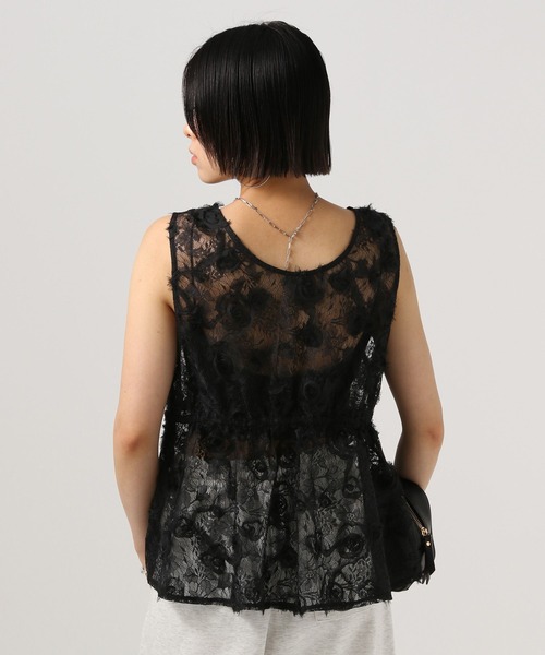 BAYFLOW（ベイフロー）の「[前後で着られる]2WAYレースベスト（ベスト・レディース・ブラック/グレー/オフホワイト・FREE）」の21枚目の写真