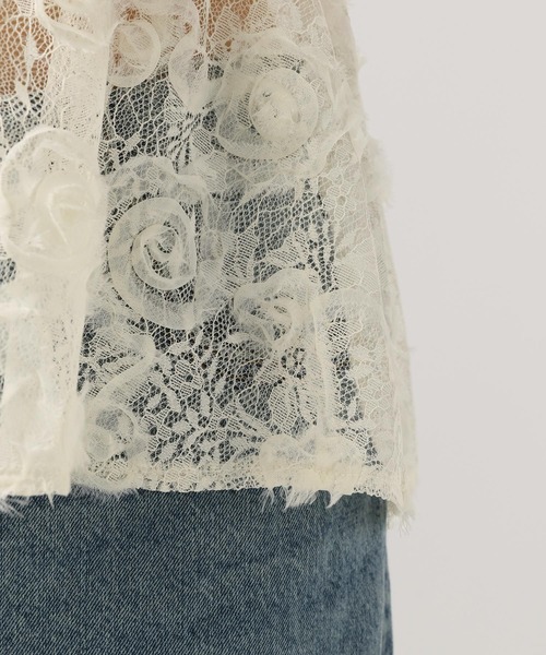 BAYFLOW（ベイフロー）の「[前後で着られる]2WAYレースベスト（ベスト・レディース・ブラック/グレー/オフホワイト・FREE）」の7枚目の写真