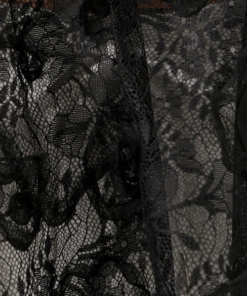 BAYFLOW（ベイフロー）の「[前後で着られる]2WAYレースベスト（ベスト・レディース・ブラック/グレー/オフホワイト・FREE）」の12枚目の写真