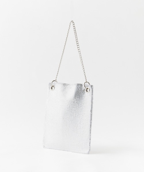 ROOPTOKYO(ループトウキョウ)の「メタルメッシュ巾着BAG(ハンドバッグ・レディース・シルバー・FREE)」の1枚目の写真