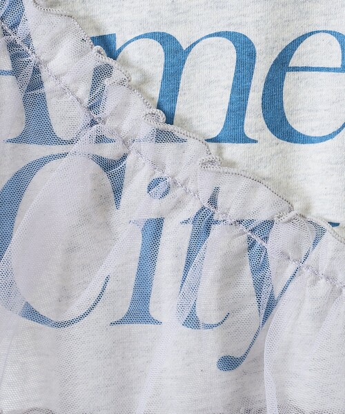 FREAK'S STORE(フリークスストア)の「チュールドッキングプリントTシャツ/シアードッキングTシャツ/ドッキングロゴTシャツ(Tシャツ/カットソー・レディース・オフホワイト/チャコール/ライトグレー・フリ-)」の21枚目の写真