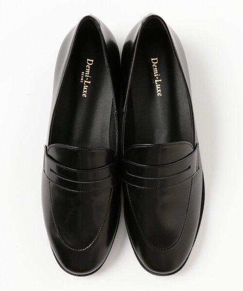 Demi-Luxe BEAMS（デミルクス ビームス）の「ガラス レザー ローファー（ローファー・レディース・ブラック・38/37/36）」の6枚目の写真