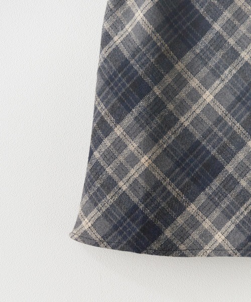 ROOPTOKYO（ループトウキョウ）の「チェック 台形ミニスカート（スカート・レディース・ブラウン/ネイビー・L/M）」の13枚目の写真