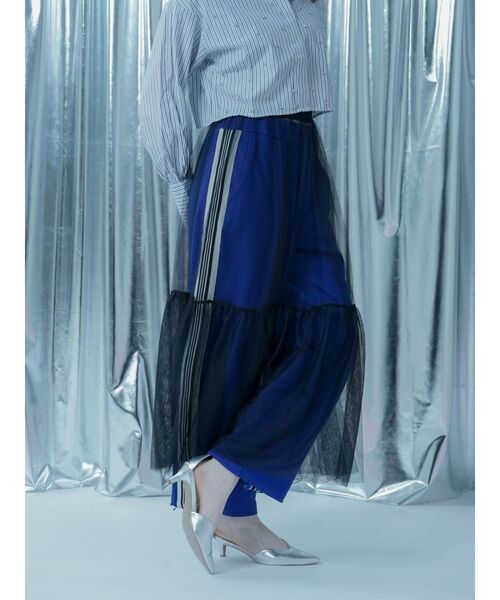 :ETHROF(イーサオブ)の「TULLE LAYERED SKIRT(スカート・レディース・ブラック・MEDIUM)」の7枚目の写真