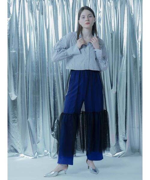 :ETHROF(イーサオブ)の「TULLE LAYERED SKIRT(スカート・レディース・ブラック・MEDIUM)」の8枚目の写真