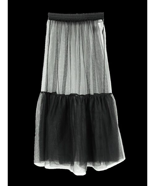 :ETHROF(イーサオブ)の「TULLE LAYERED SKIRT(スカート・レディース・ブラック・MEDIUM)」の21枚目の写真