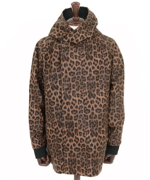 CAMBIO（カンビオ）の「mj10838- Leopard Synthetic Leather Poncho Like Jacket ポンチョ風ジャケット（その他アウター・メンズ・ブラウン/チャコール・S/M/L）」の15枚目の写真