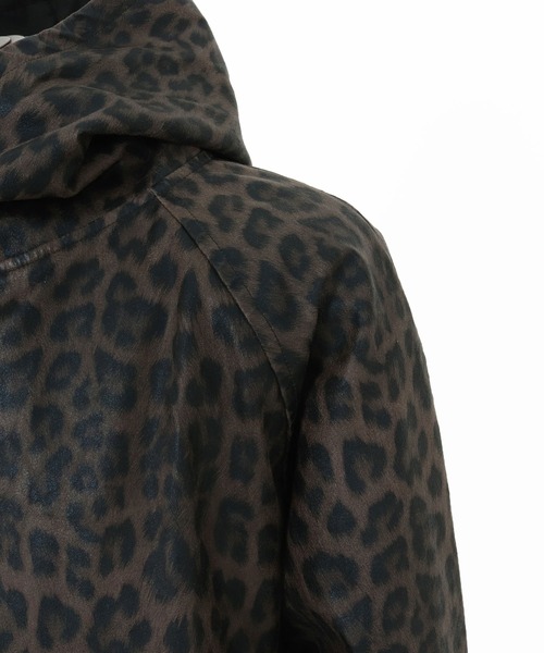 CAMBIO（カンビオ）の「mj10838- Leopard Synthetic Leather Poncho Like Jacket ポンチョ風ジャケット（その他アウター・メンズ・ブラウン/チャコール・S/M/L）」の22枚目の写真