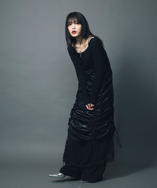 led.tokyo(レッドトウキョウ)の「【led.tokyo】JOGGER SLACKS/ジョガースラックス(スラックス・レディース・ネイビー/ブラック/グレー・1/2)」の5枚目の写真