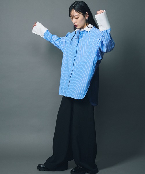 led.tokyo(レッドトウキョウ)の「【led.tokyo】JOGGER SLACKS/ジョガースラックス(スラックス・レディース・ネイビー/ブラック/グレー・1/2)」の6枚目の写真