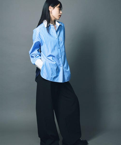 led.tokyo(レッドトウキョウ)の「【led.tokyo】JOGGER SLACKS/ジョガースラックス(スラックス・レディース・ネイビー/ブラック/グレー・1/2)」の7枚目の写真