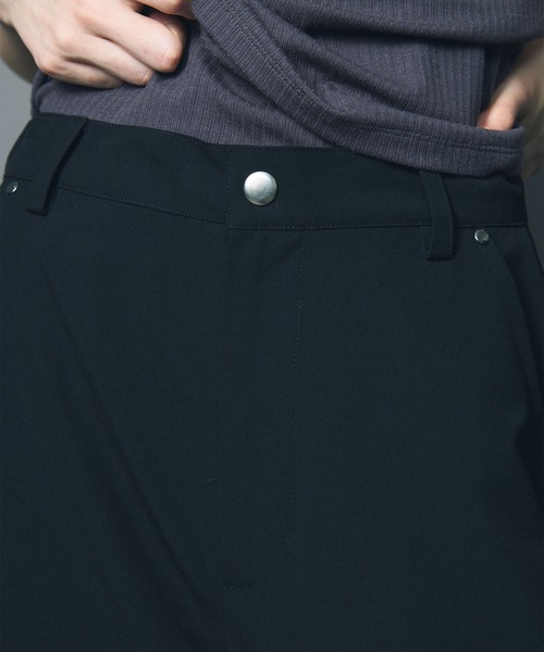 led.tokyo(レッドトウキョウ)の「【led.tokyo】JOGGER SLACKS/ジョガースラックス(スラックス・レディース・ネイビー/ブラック/グレー・1/2)」の10枚目の写真