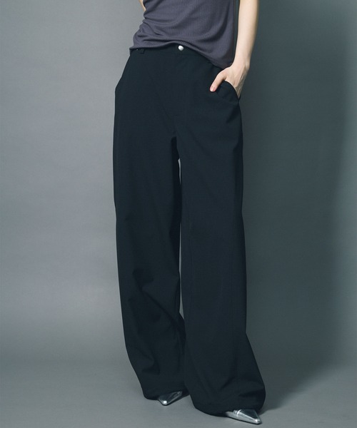 led.tokyo(レッドトウキョウ)の「【led.tokyo】JOGGER SLACKS/ジョガースラックス(スラックス・レディース・ネイビー/ブラック/グレー・1/2)」の8枚目の写真