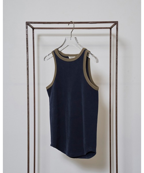 TODAYFUL（トゥデイフル）の「Peachbrush Cotton Tanktop（タンクトップ・レディース・ネイビー/キャメル・FREE）」の16枚目の写真