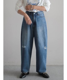 フィルデフェール◇ FIL DE FER ウール レーヨン ジョーゼットパンツ FIL DE FER（フィルデフェール） パンツ TRスパン 8分丈パンツ