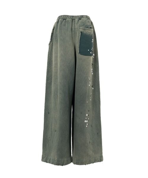 Maison MIHARA YASUHIRO（メゾンミハラヤスヒロ）の「Sun Faded Like Embellished Pants（スラックス・レディース・ブラック/グリーン/ボルドー・38/36/40）」の5枚目の写真