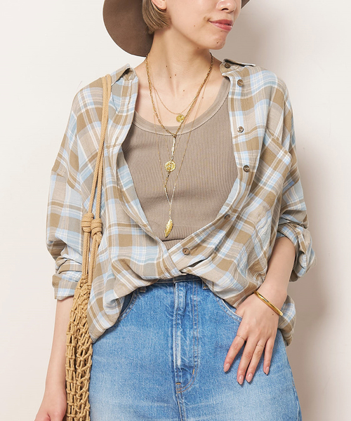 Vi/Li Check Wash シャツ