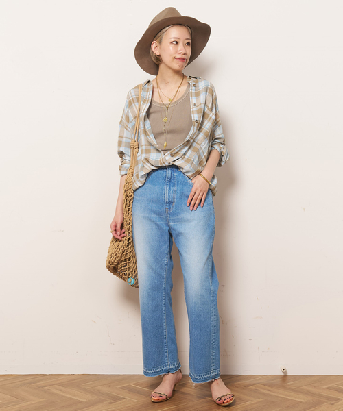 Vi/Li Check Wash シャツ