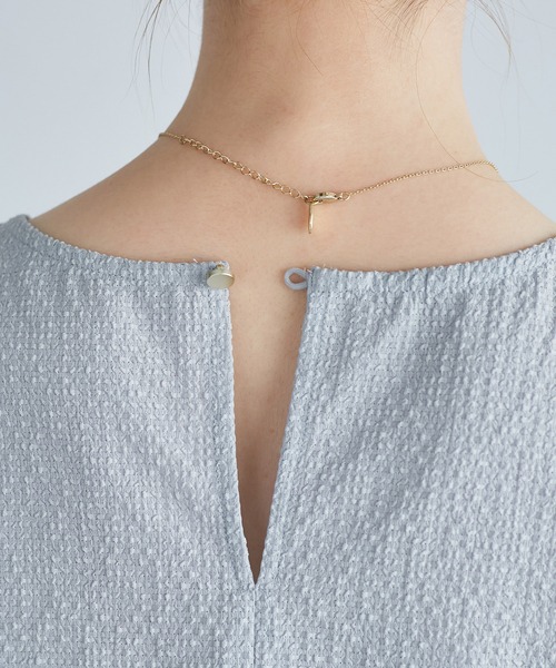 ROPE' PICNIC(ロペピクニック)の「バルーンペプラムブラウス(シャツ/ブラウス・レディース・ブラック/ダークブラウン/サックスブルー/キナリ・38/40)」の10枚目の写真