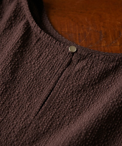 ROPE' PICNIC(ロペピクニック)の「バルーンペプラムブラウス(シャツ/ブラウス・レディース・ブラック/ダークブラウン/サックスブルー/キナリ・38/40)」の18枚目の写真