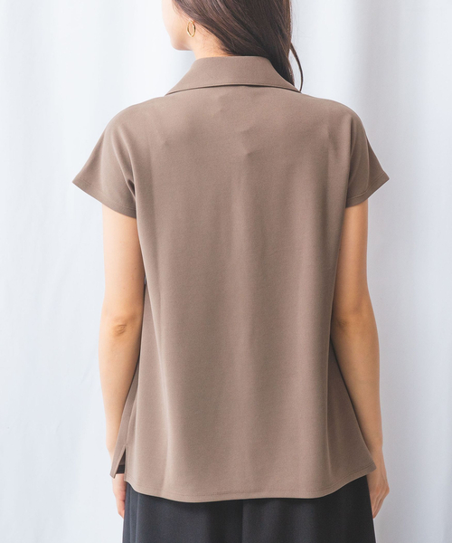 NARACAMICIE(ナラカミーチェ)の「【NARACAMICIE】NEROフリルチュニックカットソー(Tシャツ/カットソー・レディース・グリーン/ブラック・XL/M)」の14枚目の写真