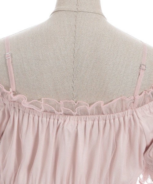 axes femme POETIQUE（アクシーズファムポエティック）の「チュールキャミトップス（シャツ/ブラウス・レディース・ホワイト/グリーン/ピンク・MEDIUM）」の22枚目の写真