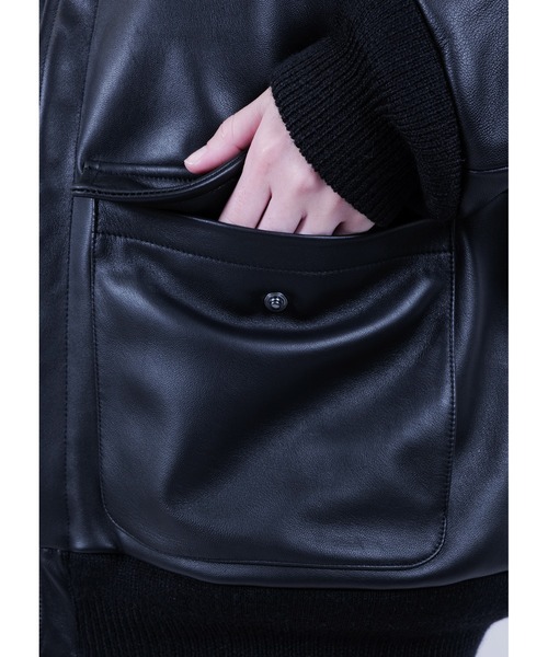 APPLEBUM(アップルバム)の「A-2 Leather Jacket(ブルゾン・メンズ・ブラック・X-LARGE/LARGE/MEDIUM)」の7枚目の写真