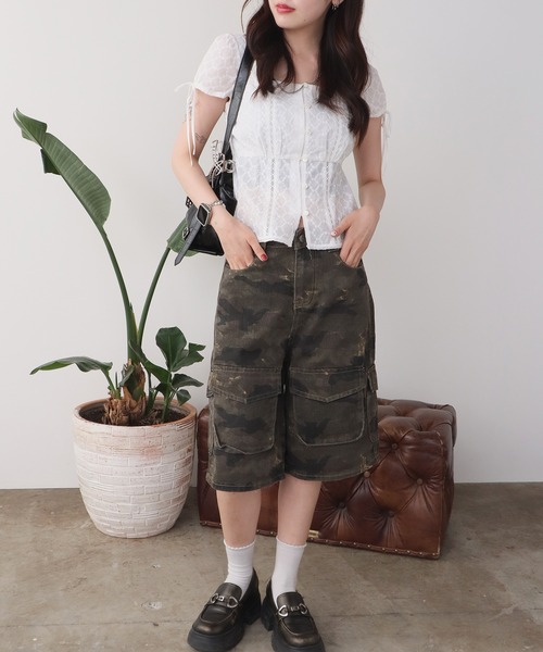 ROOPTOKYO（ループトウキョウ）の「カモフラージュデザイン ハーフカーゴパンツ（カーゴパンツ・レディース・カモフラージュ・FREE）」の11枚目の写真