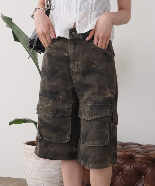 ROOPTOKYO（ループトウキョウ）の「カモフラージュデザイン ハーフカーゴパンツ（カーゴパンツ・レディース・カモフラージュ・FREE）」の15枚目の写真