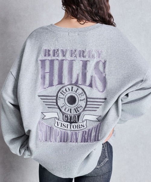 トレーナー スウェット BEVERLY HILLS ドルマンスウェットトップス レディース メンズ BEVERLY HILLS ドルマンスウェットトップス（スウェット）｜GYDA