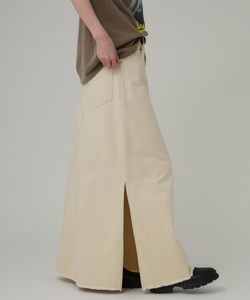 BABYLONE（バビロン）の「カツラギロングスカート（スカート・レディース・チャコール/アイボリー・38inch/36inch）」の15枚目の写真