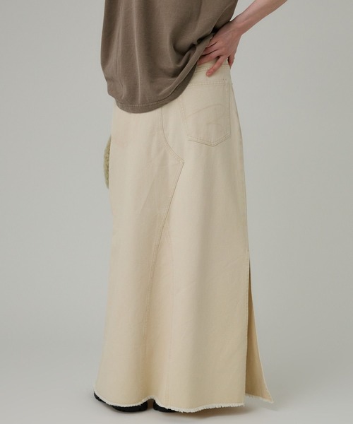 BABYLONE（バビロン）の「カツラギロングスカート（スカート・レディース・チャコール/アイボリー・38inch/36inch）」の16枚目の写真