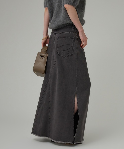 BABYLONE（バビロン）の「カツラギロングスカート（スカート・レディース・チャコール/アイボリー・38inch/36inch）」の9枚目の写真