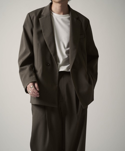 ダブルクロスセミシングルジャケット（テーラードジャケット）｜Lui's