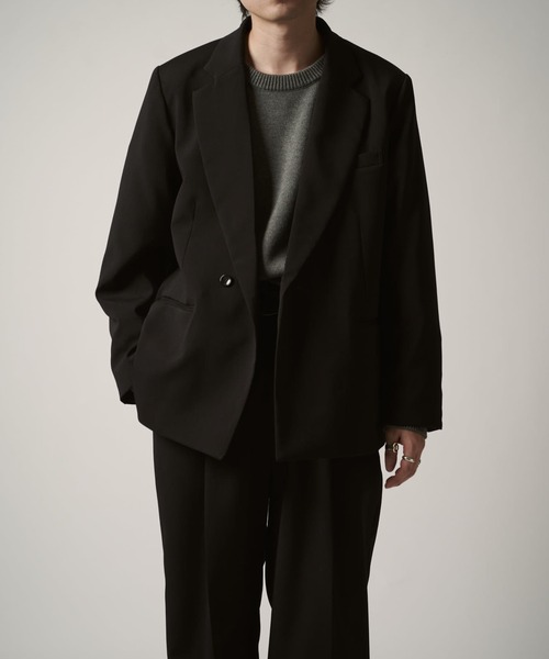 ダブルクロスセミシングルジャケット（テーラードジャケット）｜Lui's