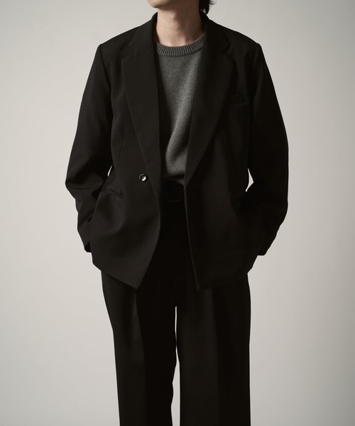 ダブルクロスセミシングルジャケット（テーラードジャケット）｜Lui's