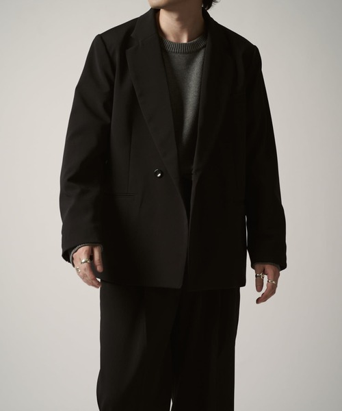 ダブルクロスセミシングルジャケット（テーラードジャケット）｜Lui's