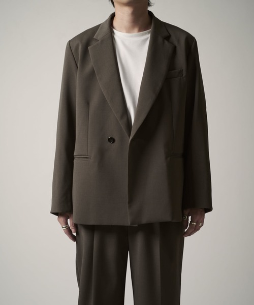 ダブルクロスセミシングルジャケット（テーラードジャケット）｜Lui's