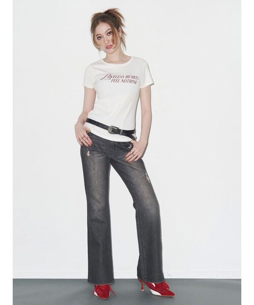 EVRIS（エヴリス）の「スウェードポインテッドスニーカーヒール（パンプス・レディース・ブラック/その他1/レッド・SMALL/MEDIUM/LARGE）」の8枚目の写真