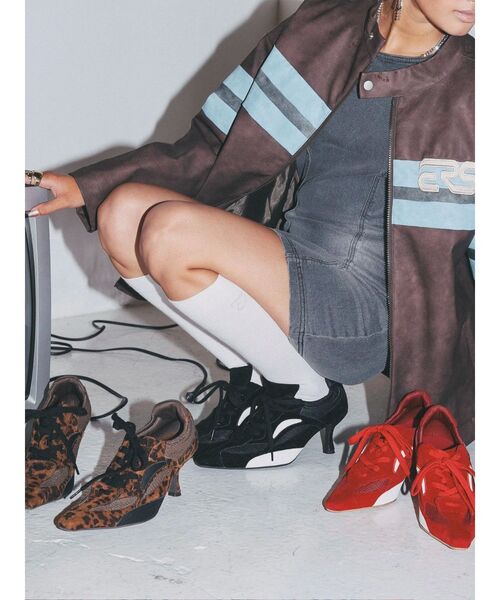 セール】スウェードポインテッドスニーカーヒール（パンプス）｜EVRIS