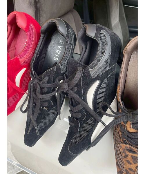 セール】スウェードポインテッドスニーカーヒール（パンプス）｜EVRIS