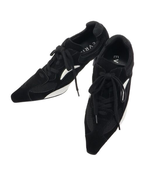 セール】スウェードポインテッドスニーカーヒール（パンプス）｜EVRIS